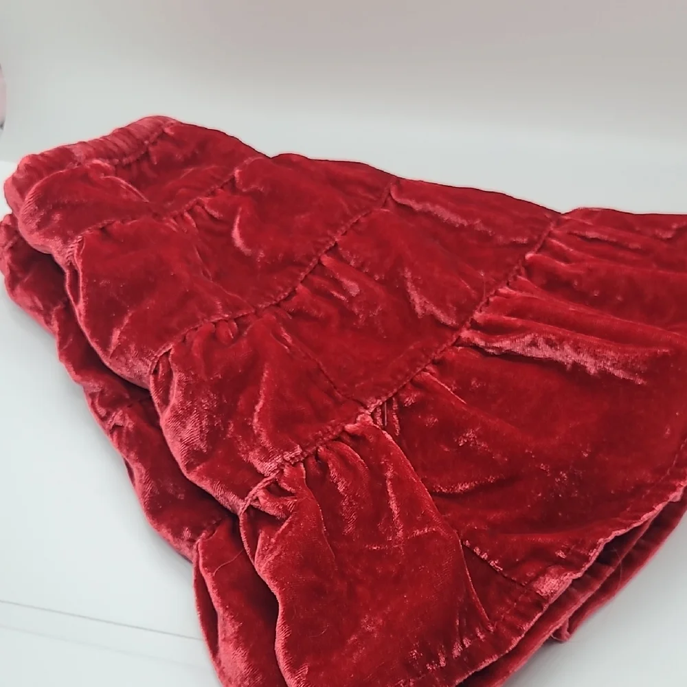 Vintage- GAP Baby 12-18 Month Red Velvet Skirt